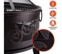Gardebruk Feuerschale Feuerkorb Garten Funkenschutz Abdeckung Ø67cm Rost-Optik Grill Bild 3