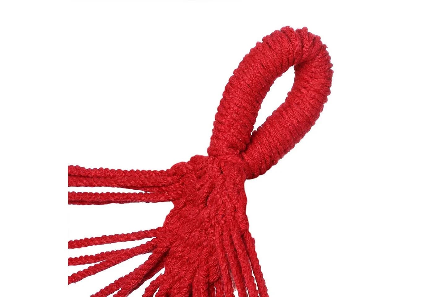 Detex Hängematte 2 Personen XXL Rot Boho Makramee
