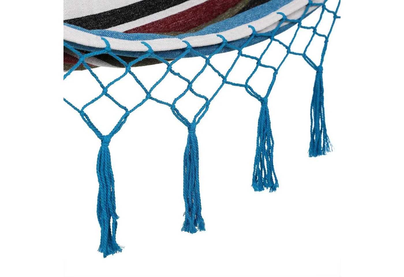 Detex Hängematte 2 Personen XXL 300kg blau Boho-Style Makramee - Bild 3