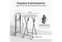 Casaria Stehtisch Klappbar 110cm Hoch Rund Ø60cm Garten Camping Bistrotisch Partytisch Bild 1