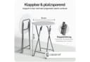 Casaria Stehtisch Klappbar 110cm Hoch Rund Ø60cm Garten Camping Bistrotisch Partytisch Bild 1