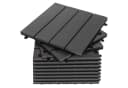 Deuba Terrassenfliesen WPC Vollmaterial 30x30cm Anthrazit Bild 2