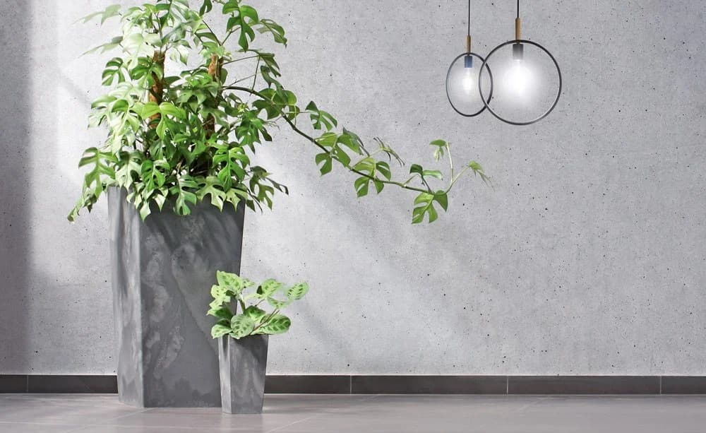 Deuba Pflanzkübel 49L Beton-Optik Grau Anthrazit - Bild 4