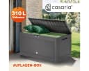 Casaria Auflagenbox Rato Grau 310L UV-beständig Rattan-Optik Bild 1