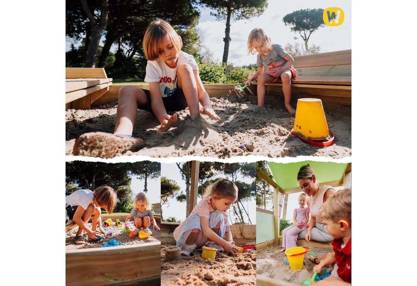 Wickey Unkrautvlies Schutz für Sandkästen Wasserdurchlässig
