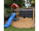 Wickey Spielturm FreeFlyer Klettergerüst mit Sandkasten Rutsche Bild 5