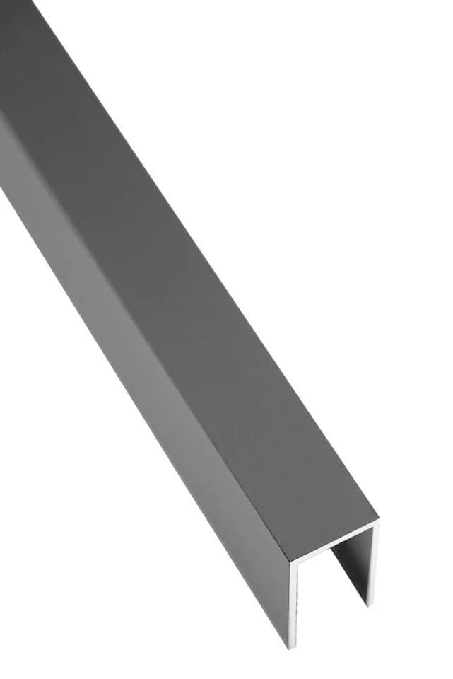 GartenLand Zaun Abschlussleiste Aluminium Anthrazit für Ameland
