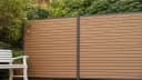 GartenLand Steckzaun Stockholm WPC Rhombus Karamellbraun Anthrazit Bild 1