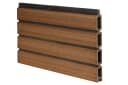 GartenLand Zaun Shadowline WPC Co-Extrudiert Mahagoni 180x180 cm Set Bild 4
