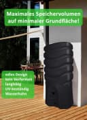 ONDIS24 Regenwassertank 550l Anthrazit Kunststoff Bild 3