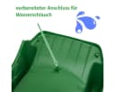 ONDIS24 Wellenrutsche Grün mit Wasseranschluss Bild 3