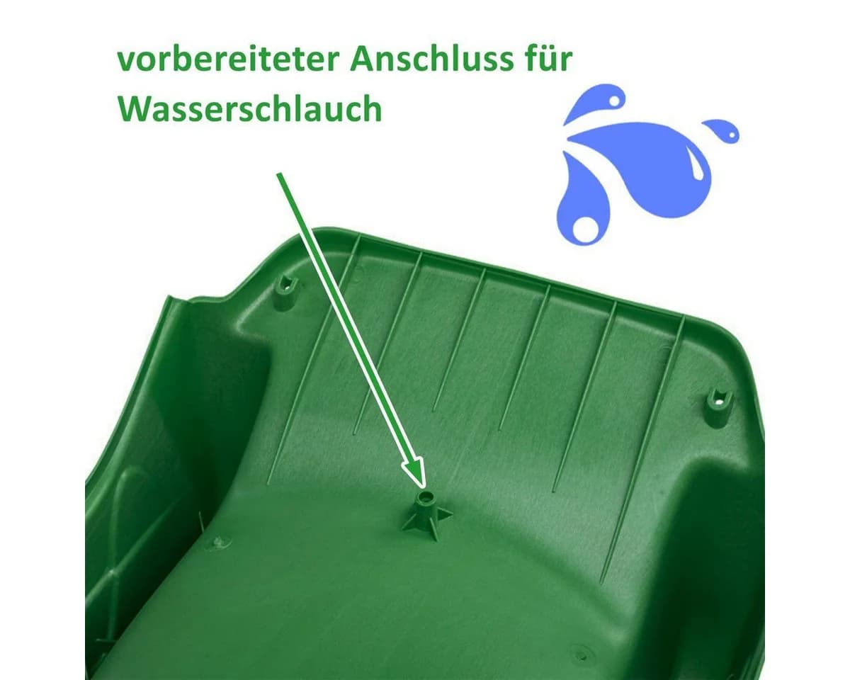 ONDIS24 Wellenrutsche Grün mit Wasseranschluss - Bild 3