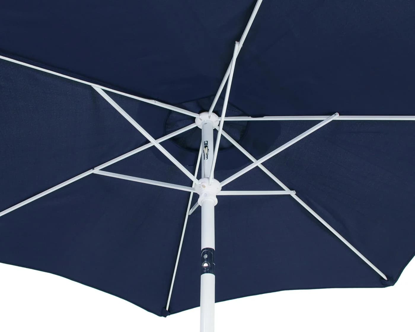 ONDIS24 Marktschirm 1,8m UV 50 Knick-Gelenk Grau Blau - Bild 2