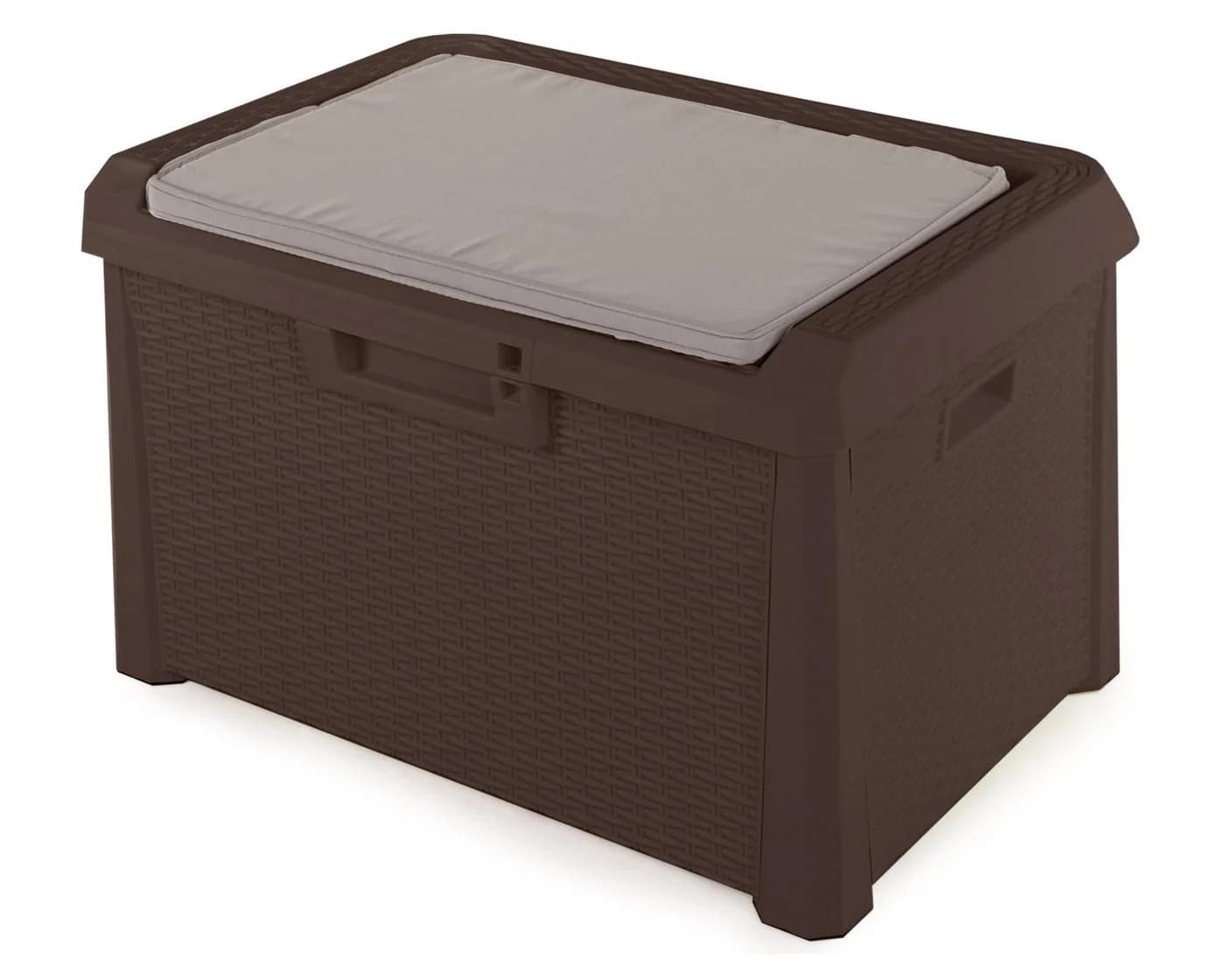 ONDIS24 Kissenbox Santo Kompakt Braun mit Sitzkissen - Bild 3