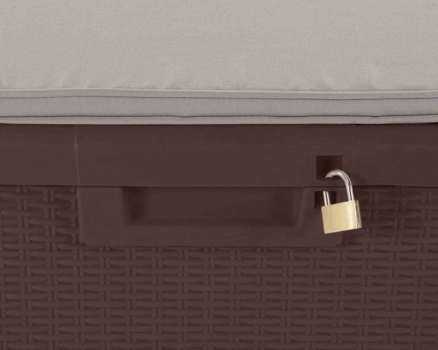 ONDIS24 Kissenbox Santo Kompakt Braun mit Sitzkissen - Bild 5