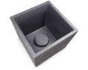 ONDIS24 Pflanzkübel Vulkan 50 Anthrazit Vulkanstein-Optik mit Wasserspeicher Bild 3