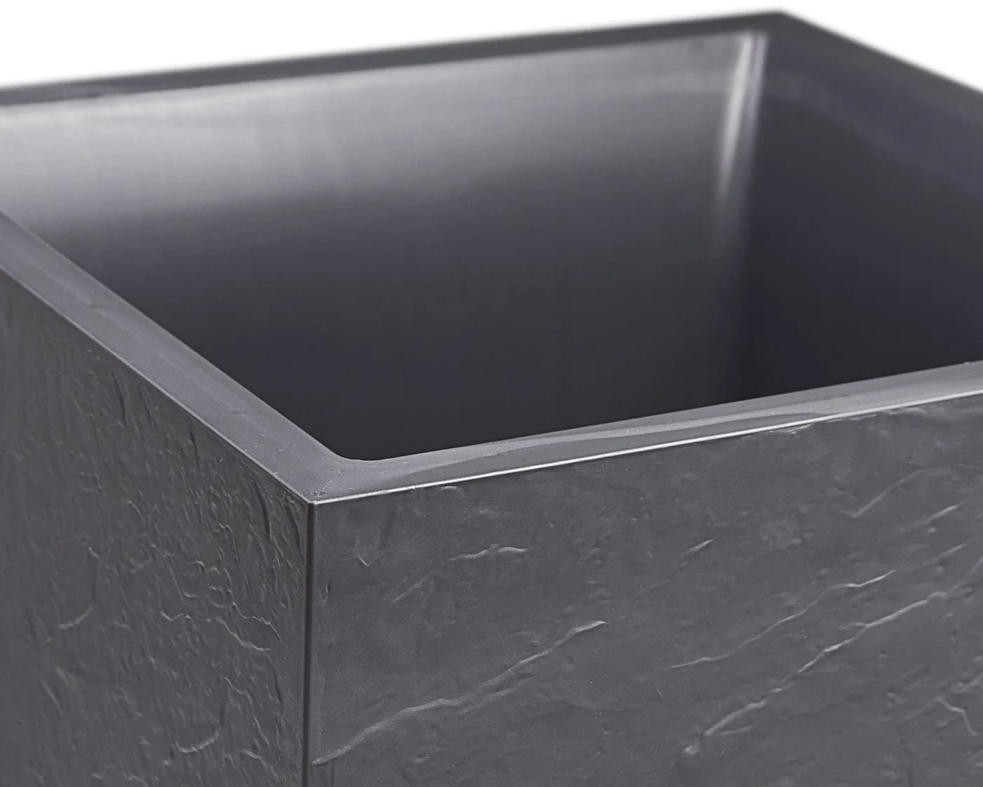 ONDIS24 Pflanzkübel Vulkan 50 Anthrazit Vulkanstein-Optik mit Wasserspeicher - Bild 4