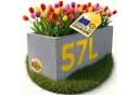 ONDIS24 Blumenkasten Vulkan 57L Basalt Optik mit Wasserspeicher Bild 2