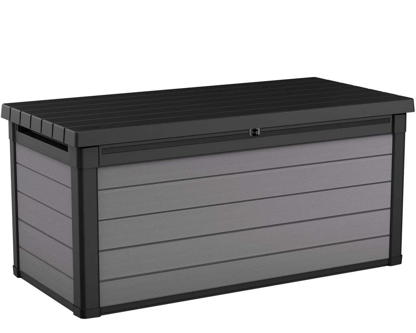 Keter Kissenbox Premier Grau XL Gartenbox mit Gasdruckfedern