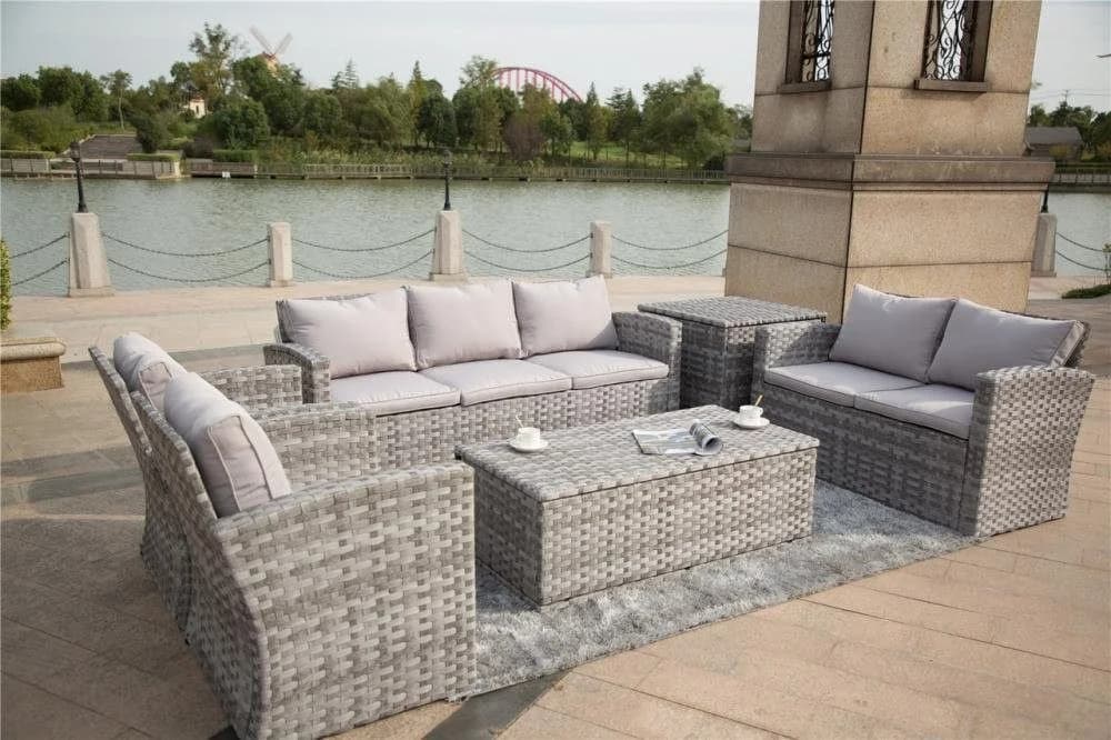 ONDIS24 6-teiliges Gartenmöbel Set Sacramento Rattan-Korb-Optik - Bild 2