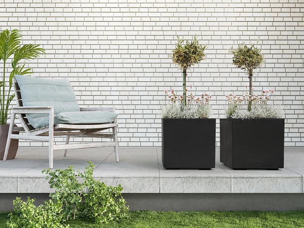 ONDIS24 Pflanzkübel Caro 40 Grau Beton-Optik mit Rollen - Bild 4
