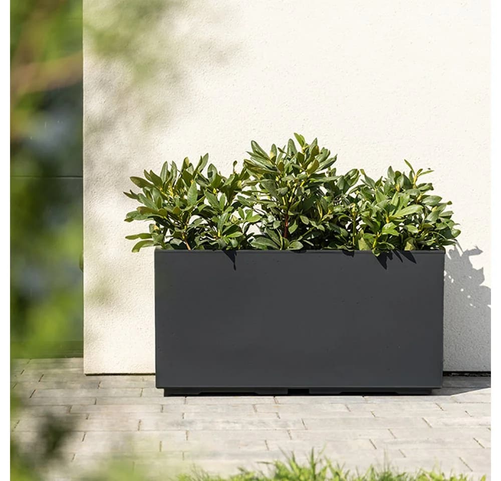 ONDIS24 Pflanzkübel Beton 80 Caro Rollen 100% recycled anthrazit - Bild 5