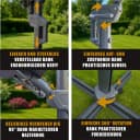 ONDIS24 Ampelschirm Deluxe Sonnenschirm Roma Rot 345 cm mit 360° Rotation Bild 3