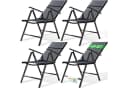 ONDIS24 Gartenstuhl Vinoro Deluxe Aluminium Klappsessel Hochlehner 4er-Set Bild 2