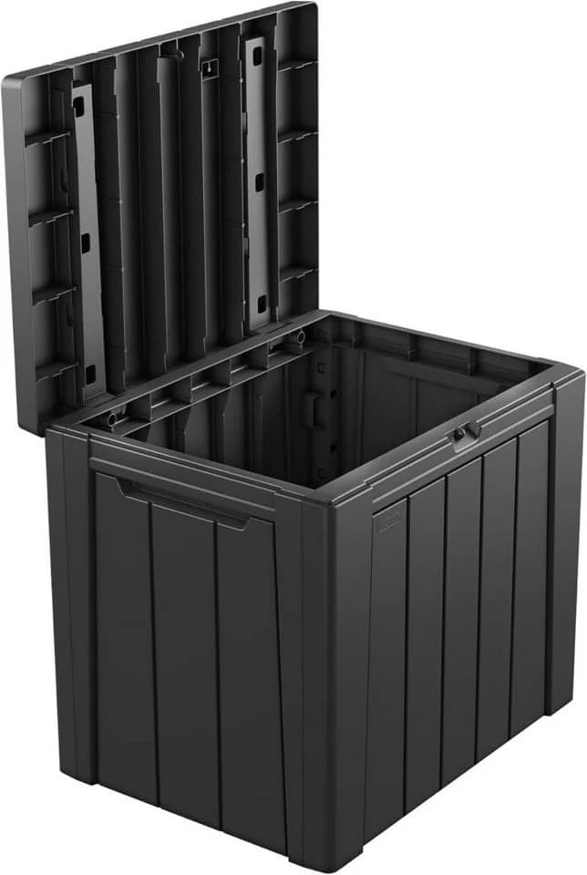 Keter Aufbewahrungsbox Urban 113L UV-beständig Holzoptik - Bild 3