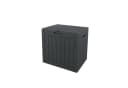 ONDIS24 Gartenbox City Cube 110L Grau Kunststoff Holzoptik Bild 2