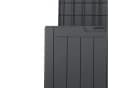 ONDIS24 Gartenbox City Cube 110L Grau Kunststoff Holzoptik Bild 3