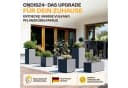 ONDIS24 Pflanzkübel Vulkano 50L Blumenkasten Anthrazit mit Wasserspeicher Bild 5