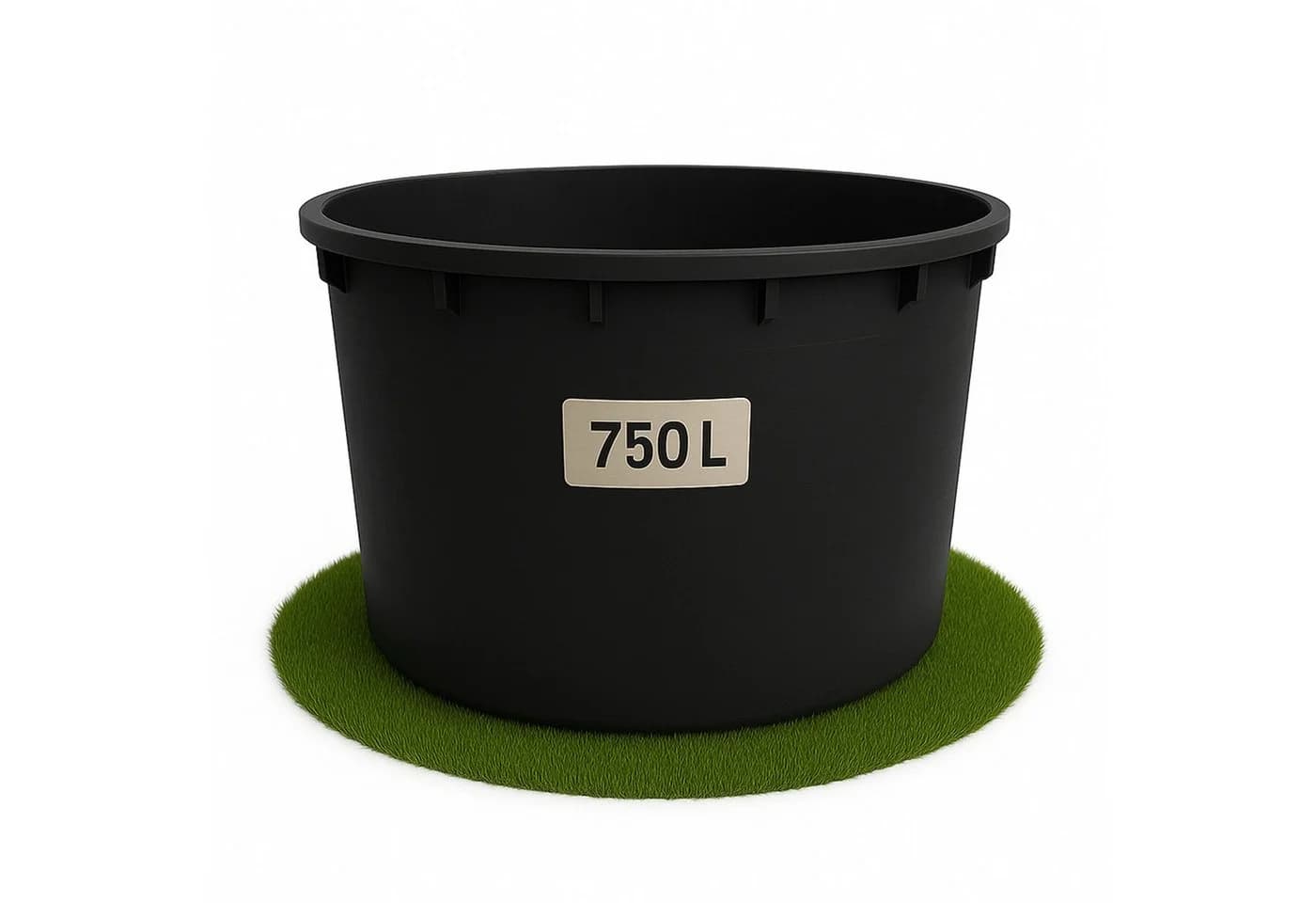 ONDIS24 Regentonne 750 l Schwarz UV-beständig - Bild 2