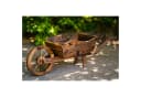 HTI-Living Gartenfigur Holzschubkarre Natur Sommerset Deko Bild 5
