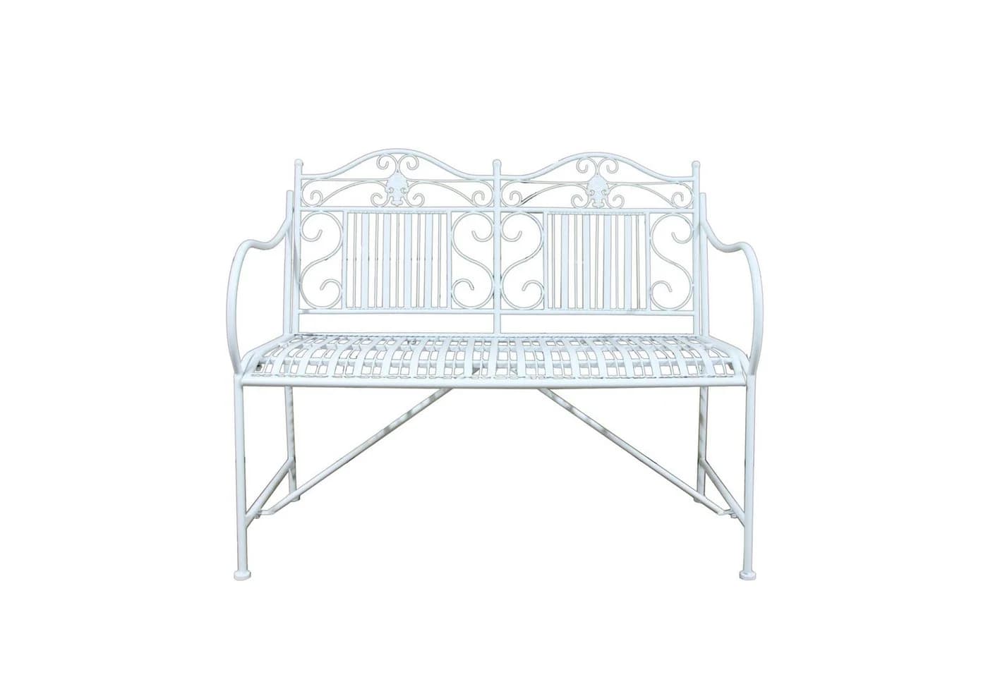 HTI-Living Gartenbank Celia Creme Metallbank Nostalgisch - Bild 2