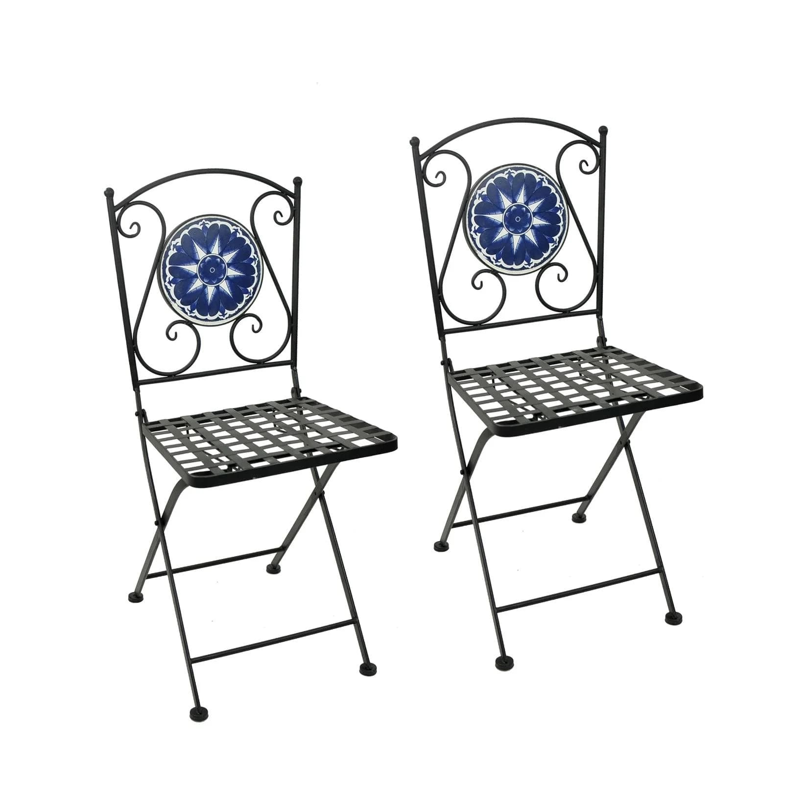 HTI-Living Metallstuhl 2er Set Marokko Orientalisch