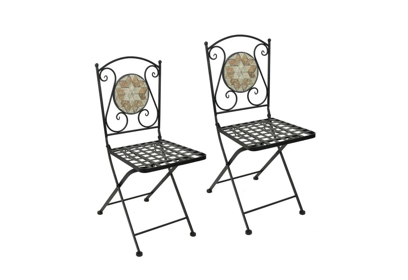 HTI-Living Metallstuhl 2er Set Marokko Orientalisch - Bild 3