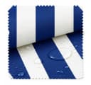 novely® Oxford SUNRISE 420D Stoff Weiß-Blau Wasserdicht UV-beständig Bild 2