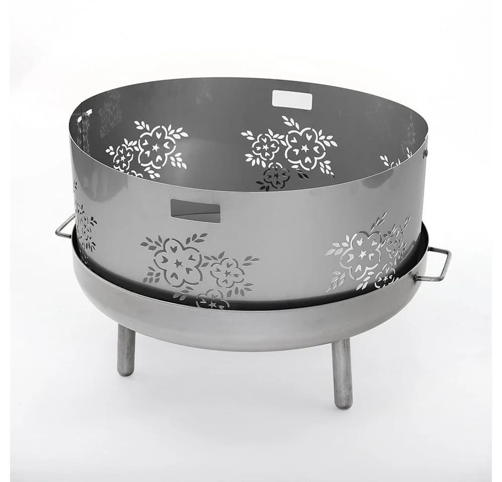 Czaja Funkenschutz Edelstahl Blumenmotiv Ø80cm - Bild 2