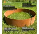 Czaja Pflanzring Ø 100 cm Edelrost Metall Gartenbeet Bild 1