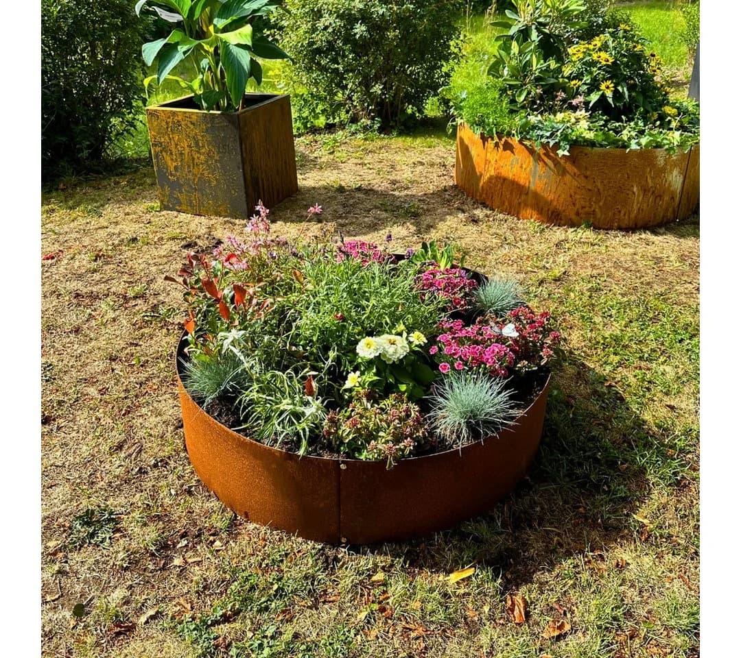 Czaja Pflanzring Ø 100 cm Edelrost Metall Gartenbeet - Bild 2