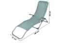 Annastore Gartenliege Corfu Klappbar Blaugrau Bild 1