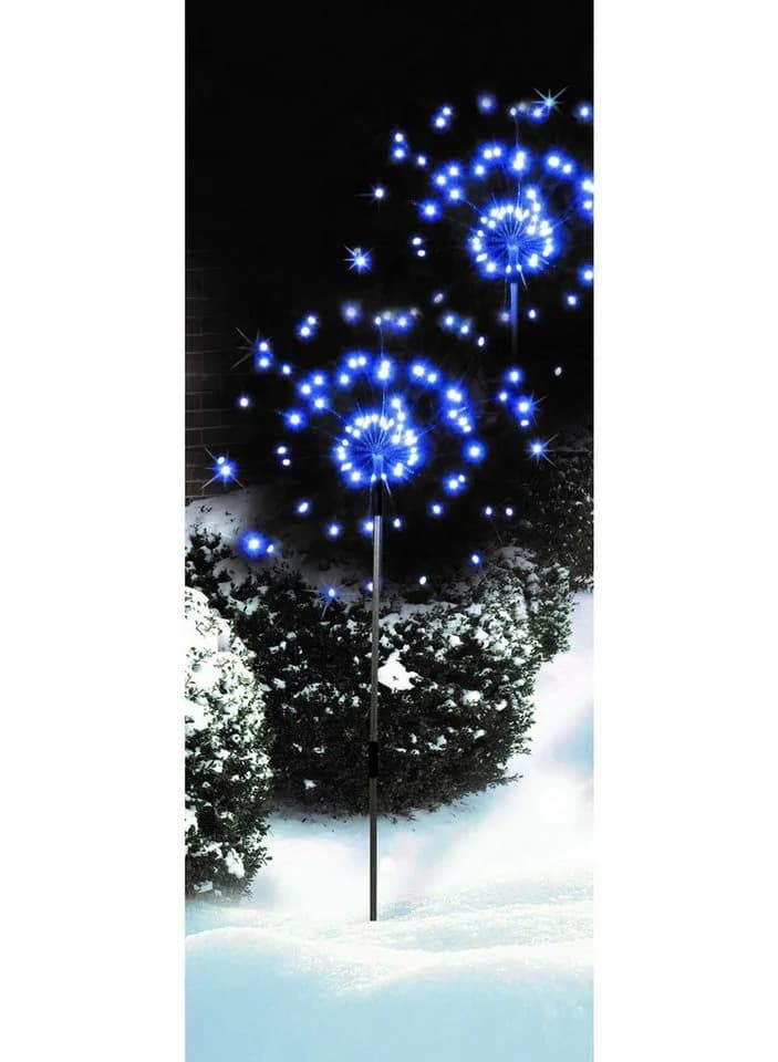Luna24 simply great ideas... LED Gartenstecker Feuerwerk weiß, 2er-Set, 17503 Batteriebetrieb, Timer - Bild 2