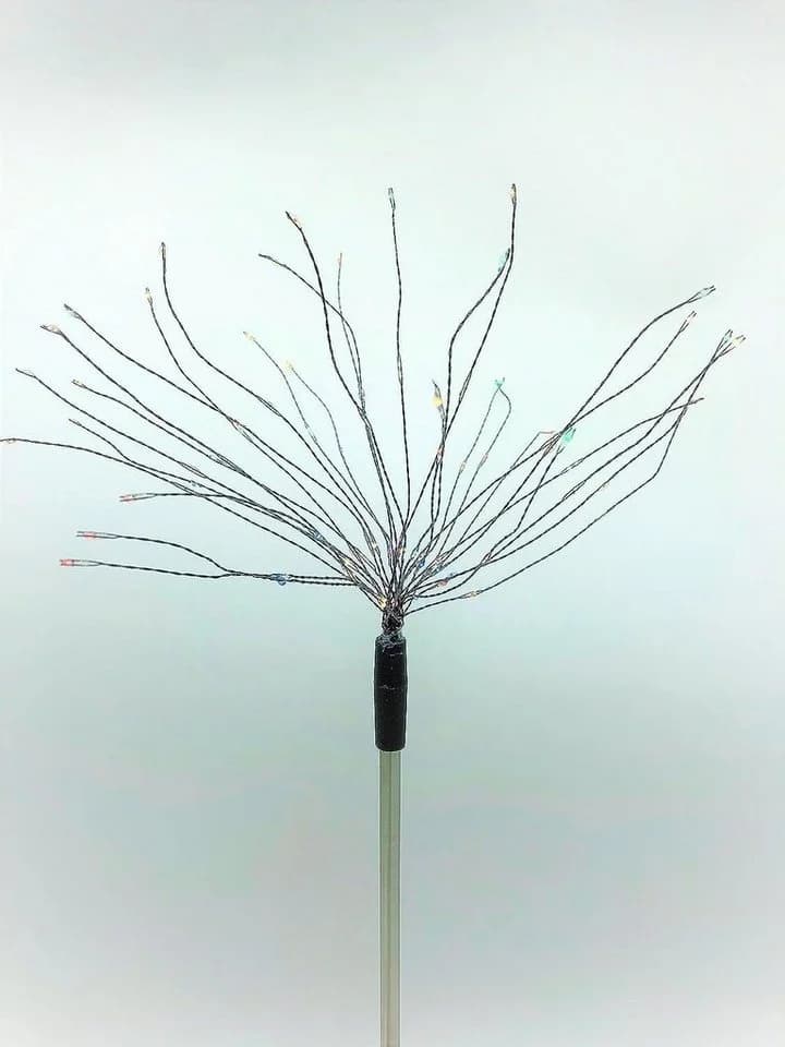 Luna24 simply great ideas... LED Gartenstecker Feuerwerk weiß, 2er-Set, 17503 Batteriebetrieb, Timer - Bild 3