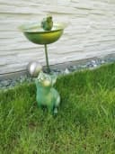 Luna24 Vogeltränke Katze & Vogel 50 cm Antike Vogeltränke Bild 5