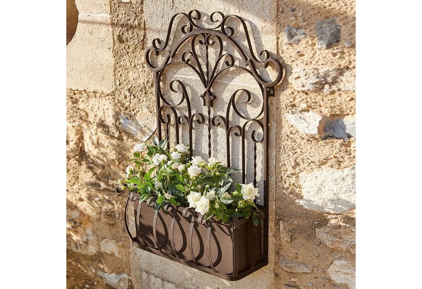 Mirabeau Blumenkasten Secourt antikbraun Eisen