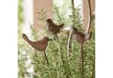 Mirabeau Gartenstecker 3er Set Vögel antikbraun Gusseisen Bild 1
