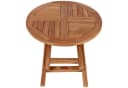 MR.DEKO Gartentisch Sutton Teak rund klappbar Ø70 cm Bild 2