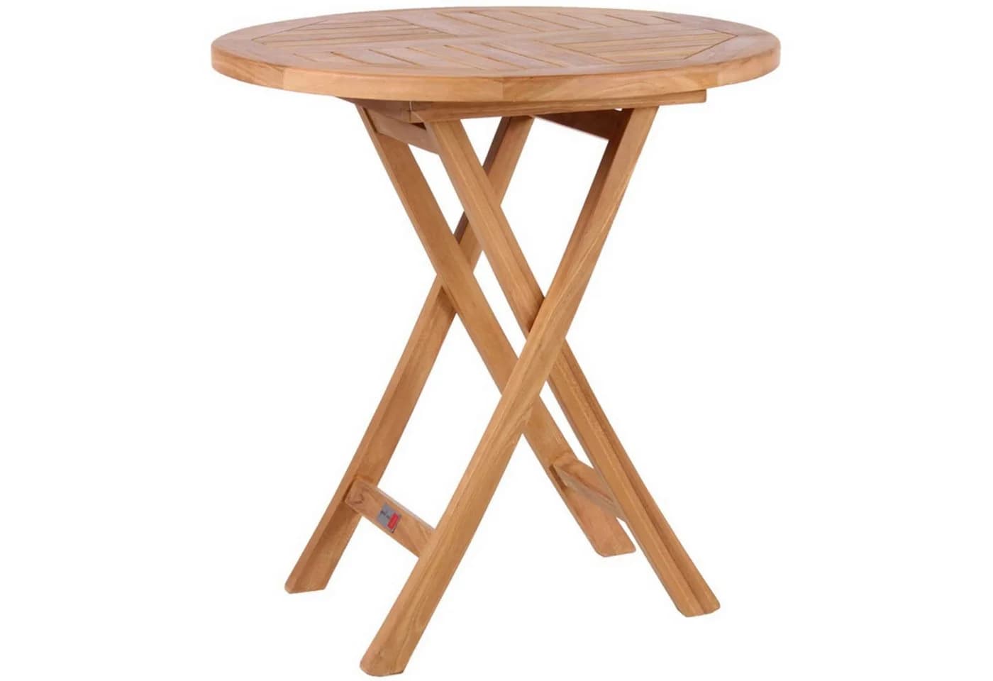 MR.DEKO Gartentisch Sutton Teak rund klappbar Ø70 cm - Bild 3