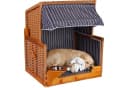 MR.DEKO Haustierstrandkorb Wacholder PE Rattan Bild 2
